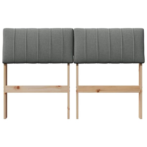 vidaXL Čalúnené čelo postele Tmavo šedá 120 cm – Obrázok 4