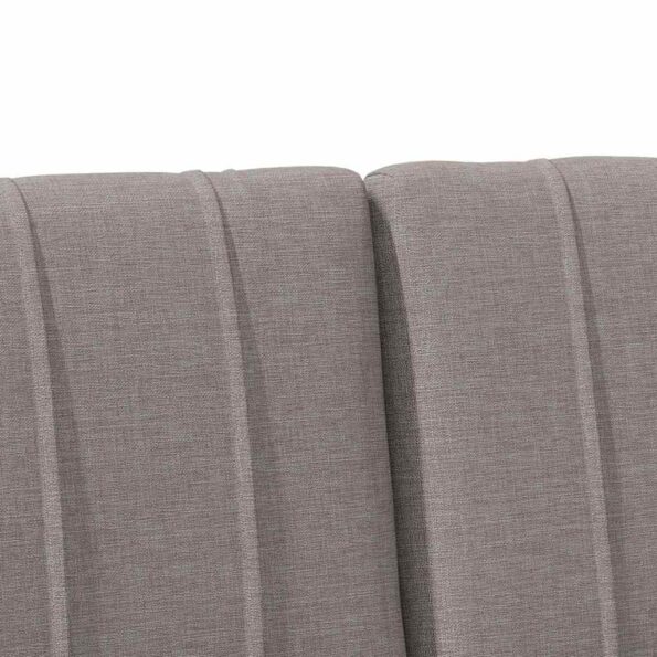 vidaXL Čalúnené čelo postele Sivohnedá 120 cm Masívne borovicové drevo – Obrázok 7