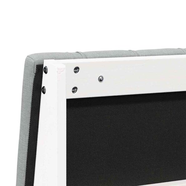 vidaXL Čalúnené čelo postele Svetlosivá 120 cm – Obrázok 8