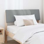 vidaXL Čalúnené čelo postele Svetlosivá 100 cm – Obrázok 3