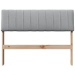 vidaXL Čalúnené čelo postele Svetlosivá 100 cm – Obrázok 4