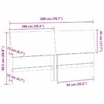 vidaXL Čalúnené čelo postele Tmavo šedá 200 cm – Obrázok 11