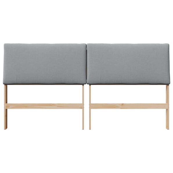 vidaXL Čalúnené čelo postele Svetlosivá 180 cm – Obrázok 4