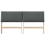 vidaXL Čalúnené čelo postele Tmavo šedá 180 cm – Obrázok 4