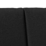 vidaXL Čalúnené čelo postele Čierna 160 cm Masívne borovicové drevo – Obrázok 7