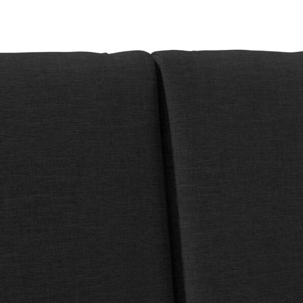 vidaXL Čalúnené čelo postele Čierna 160 cm Masívne borovicové drevo – Obrázok 7