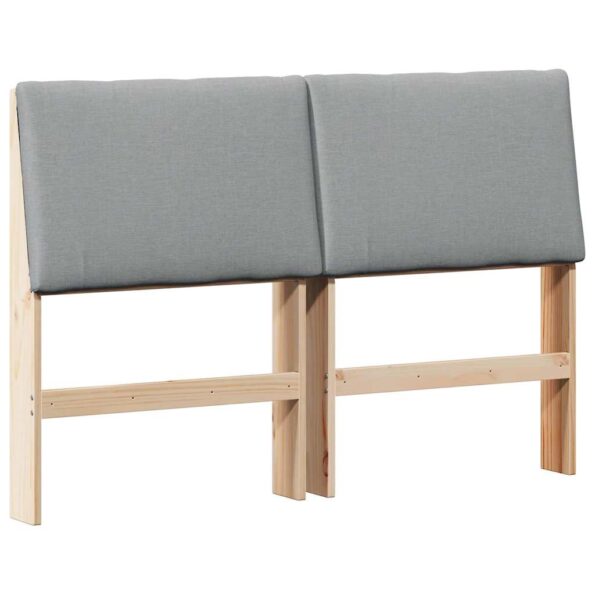 vidaXL Čalúnené čelo postele Svetlosivá 150 cm – Obrázok 2