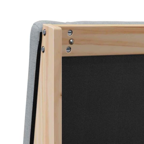 vidaXL Čalúnené čelo postele Svetlosivá 150 cm – Obrázok 8