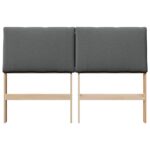 vidaXL Čalúnené čelo postele Tmavo šedá 150 cm – Obrázok 4