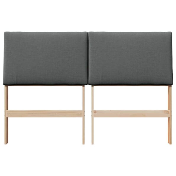 vidaXL Čalúnené čelo postele Tmavo šedá 150 cm – Obrázok 4