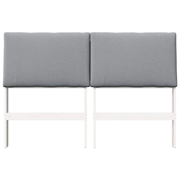vidaXL Čalúnené čelo postele Svetlosivá 150 cm – Obrázok 4