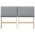 vidaXL Čalúnené čelo postele Svetlosivá 140 cm – Obrázok 4