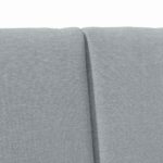 vidaXL Čalúnené čelo postele Svetlosivá 140 cm – Obrázok 7