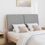 vidaXL Čalúnené čelo postele Svetlosivá 135 cm – Obrázok 3