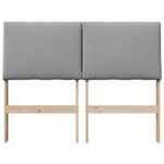 vidaXL Čalúnené čelo postele Svetlosivá 135 cm – Obrázok 4