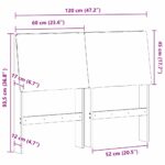 vidaXL Čalúnené čelo postele Svetlosivá 120 cm – Obrázok 11