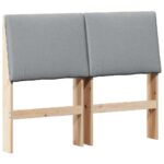 vidaXL Čalúnené čelo postele Svetlosivá 120 cm – Obrázok 2