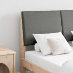 vidaXL Čalúnené čelo postele Tmavo šedá 120 cm