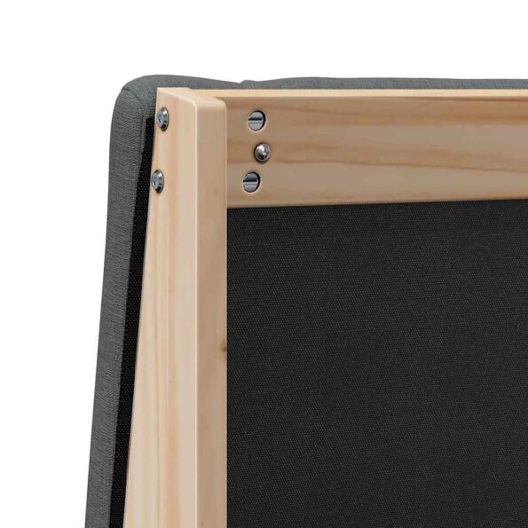 vidaXL Čalúnené čelo postele Tmavo šedá 120 cm – Obrázok 8