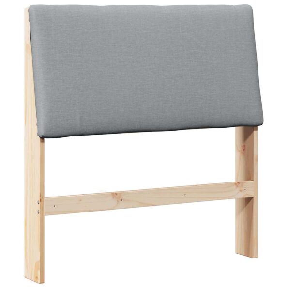 vidaXL Čalúnené čelo postele Svetlosivá 100 cm – Obrázok 2