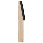 vidaXL Čalúnené čelo postele Čierna 90 cm Masívne borovicové drevo – Obrázok 5