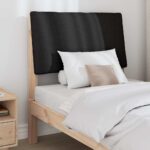 vidaXL Čalúnené čelo postele Čierna 80 cm Masívne borovicové drevo – Obrázok 3