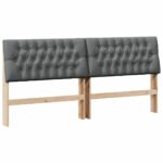 vidaXL Čalúnené čelo postele Tmavo šedá 200 cm – Obrázok 2