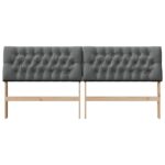 vidaXL Čalúnené čelo postele Tmavo šedá 200 cm – Obrázok 4