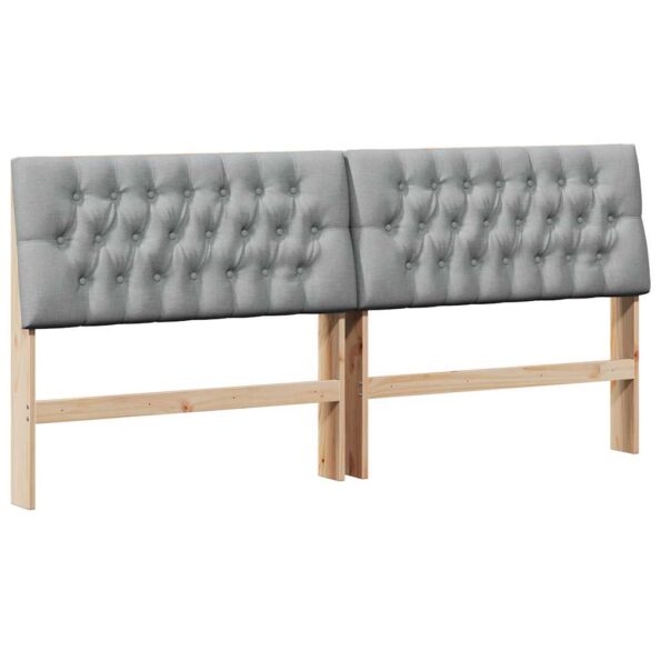 vidaXL Čalúnené čelo postele Svetlosivá 180 cm – Obrázok 2