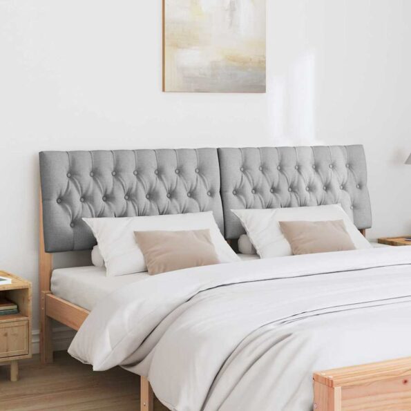 vidaXL Čalúnené čelo postele Svetlosivá 180 cm – Obrázok 3