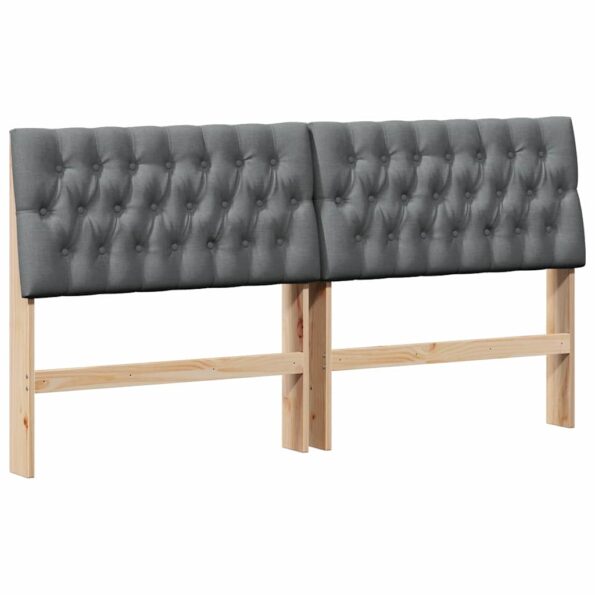 vidaXL Čalúnené čelo postele Tmavo šedá 180 cm – Obrázok 2