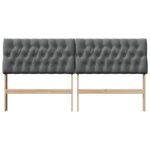 vidaXL Čalúnené čelo postele Tmavo šedá 180 cm – Obrázok 4