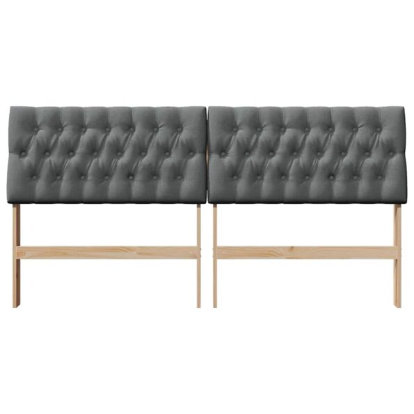 vidaXL Čalúnené čelo postele Tmavo šedá 180 cm – Obrázok 4