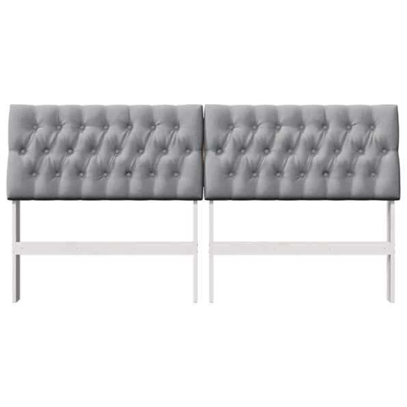 vidaXL Čalúnené čelo postele Svetlosivá 180 cm – Obrázok 4