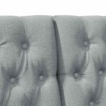 vidaXL Čalúnené čelo postele Svetlosivá 180 cm – Obrázok 7