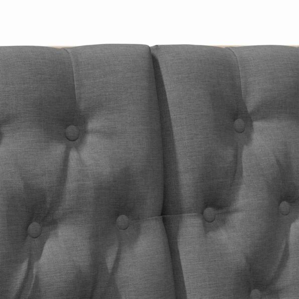 vidaXL Čalúnené čelo postele Tmavo šedá 120 cm – Obrázok 7