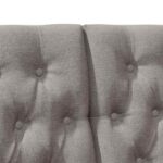 vidaXL Čalúnené čelo postele Sivohnedá 120 cm Masívne borovicové drevo – Obrázok 7