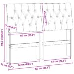 vidaXL Čalúnené čelo postele Svetlosivá 120 cm – Obrázok 11