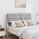 vidaXL Čalúnené čelo postele Svetlosivá 120 cm – Obrázok 3