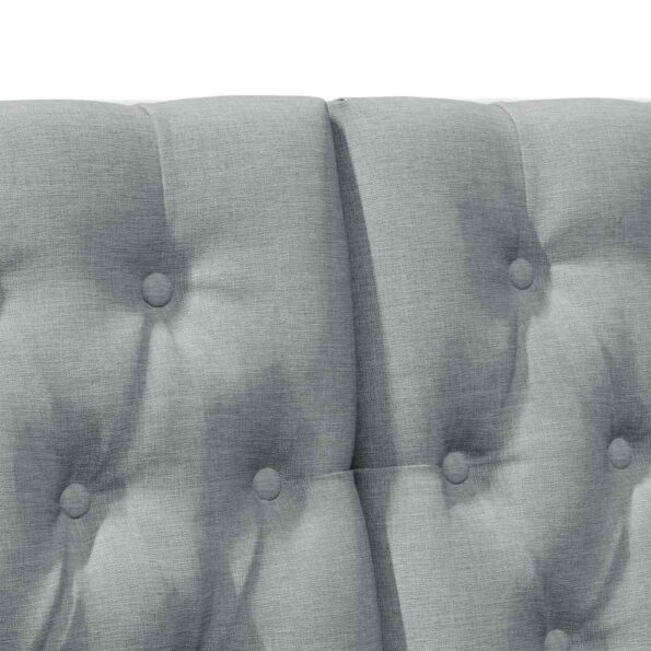 vidaXL Čalúnené čelo postele Svetlosivá 120 cm – Obrázok 7