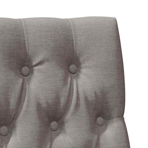 vidaXL Čalúnené čelo postele Sivohnedá 90 cm Masívne borovicové drevo – Obrázok 7