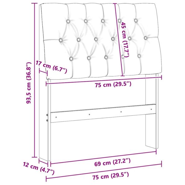 vidaXL Zadné čelo Iný Hnedá 75 cm Borovicový masív – Obrázok 11