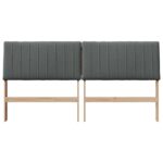 vidaXL Čalúnené čelo postele Tmavo šedá 200 cm – Obrázok 4
