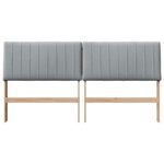 vidaXL Čalúnené čelo postele Svetlosivá 180 cm – Obrázok 4