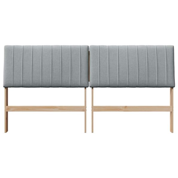 vidaXL Čalúnené čelo postele Svetlosivá 180 cm – Obrázok 4