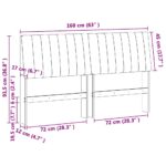 vidaXL Čalúnené čelo postele Svetlosivá 160 cm – Obrázok 11