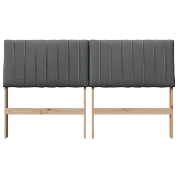 vidaXL Čalúnené čelo postele Tmavo šedá 160 cm – Obrázok 4