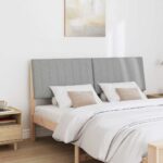 vidaXL Čalúnené čelo postele Svetlosivá 150 cm – Obrázok 3