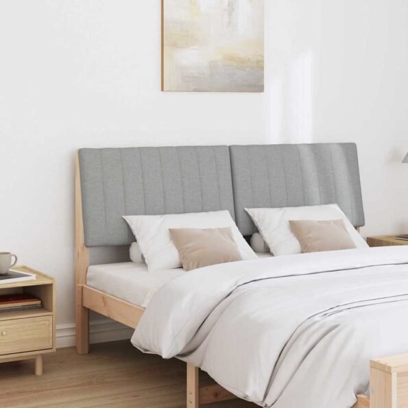 vidaXL Čalúnené čelo postele Svetlosivá 150 cm – Obrázok 3