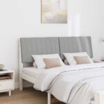 vidaXL Čalúnené čelo postele Svetlosivá 150 cm – Obrázok 3